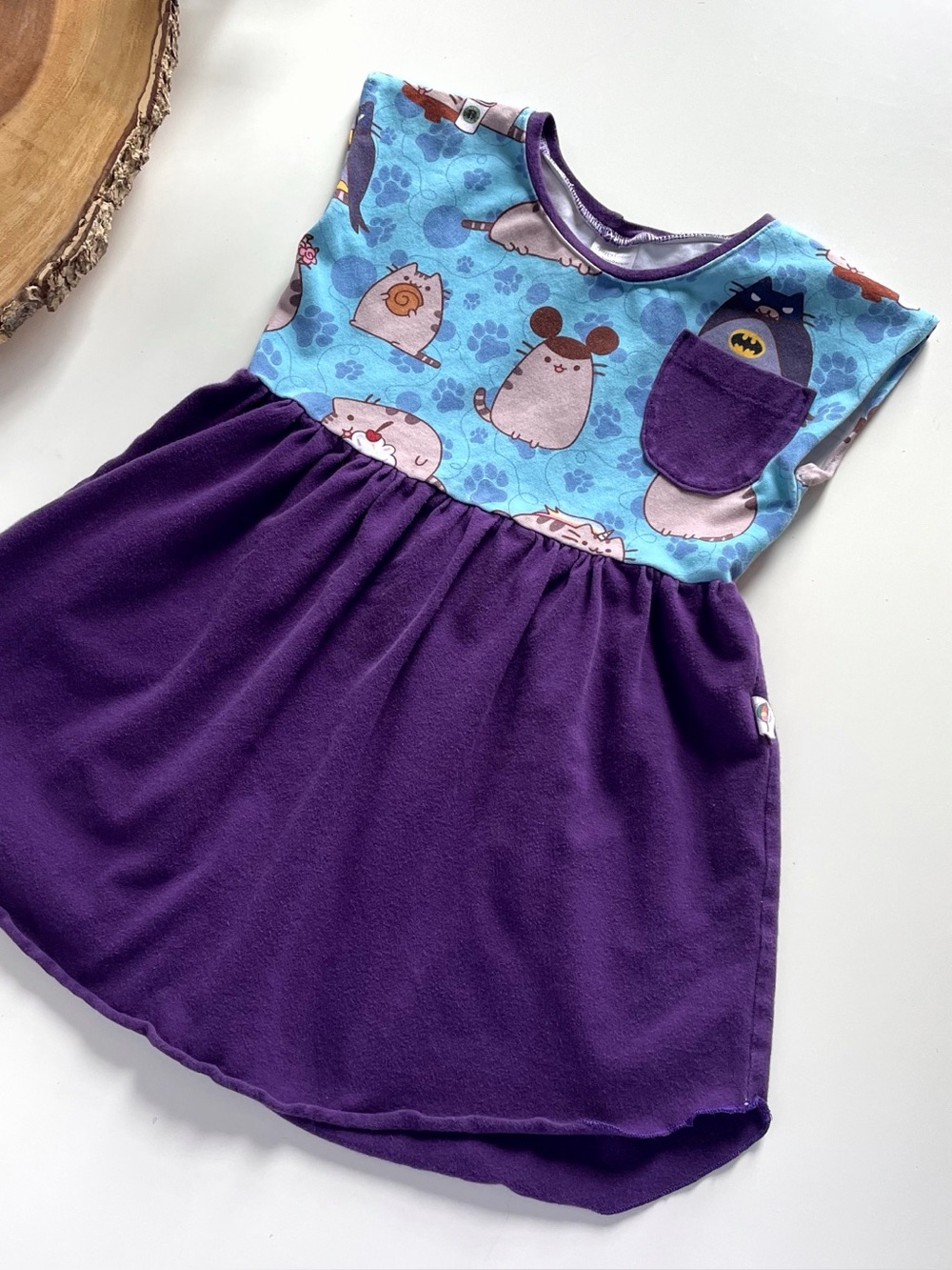 Snappy Greens USA Handmade Pusheen Dress | Size 2